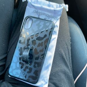 Loopy case, black leopard, iPhone X